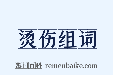 烫伤组词是什么意思的图片